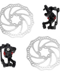 Heavy Duty Mountain Bike Disc Brake Kit With Front And Rear 160Mm Rotors Mechanical Caliper features dual knob adjustment and rotors.