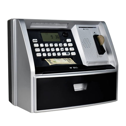 Kid Friendly ATM Piggy Bank With Electronic Coin Counter Card And Password Mini ATM Machine For Kids Educational Savings Toy