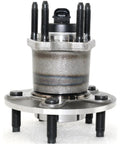 Front view of Wheel Hub And Bearing Assembly With ABS Sensor 5 Lug Replacement For Chevy Classic 2004 2005 HHR 2008 2010