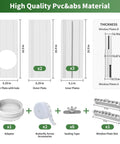 Portable AC Sliding Door Vent Kit With 4 In 1 Coupler And Filter, various PVC plates and accessories displayed