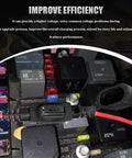 Close-up of an automotive fuse box with a 4Pcs Multi Function Diode Kit For Automotive Alternator Diodes Replaces 12135037 12182137 installed
