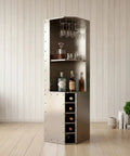 Aviator Wing Shelving Unit With Industrial Aluminum Build Dope Tall Bookshelf And Riveted Aircraft Design in a loft space.