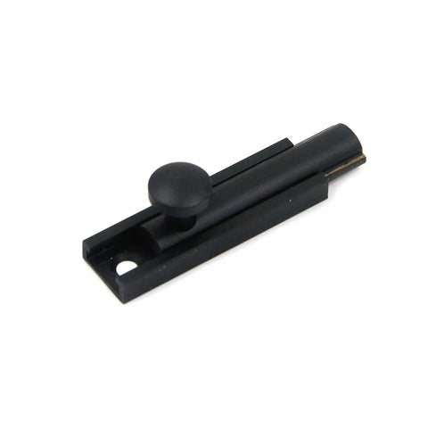 Top Tier Solid Brass Heavy Duty Surface Bolt Two Inch Matte Black Barrel Lock For Screen Doors Cabinet Window Dead Set Secure Spring Loaded Slide Hardware That Hits Different