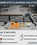 Handheld Pressure Washer Wand With 360 Degree Rotating Nozzle And 3 Spray Modes, Stainless Steel Universal Hose Fit, Tool Free Setup