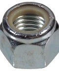 Built Badass M10 Metric Nylon Insert Lock Nuts Fine Pitch Thread Vibration Proof showcasing inside view of a lock nut.