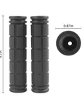 Non Slip Rubber Mountain Bike Handlebar Grips 4 Pairs For BMX MTB Kids Boys Girls Comfort Grip with dimension details
