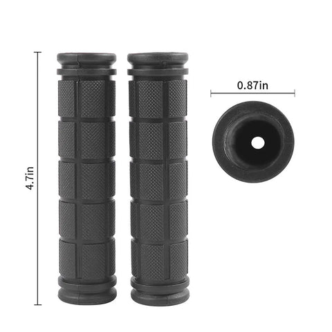 Non Slip Rubber Mountain Bike Handlebar Grips 4 Pairs For BMX MTB Kids Boys Girls Comfort Grip with dimension details