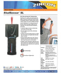 Badass Slick Wood and Metal Stud Finder with Edge Detection Wall Scanner and SpotLite Pointing System for Drywall Search up to Three Quarters Inch Deep Slam Dunk Tool user scanning wall.