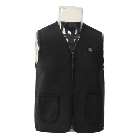 Electric Heated Vest With Three Temperature Settings Lightweight And Machine Washable Easy Care Warmth For Outdoor Work Fishing Hiking Camping Size M