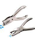 Heavy Duty Handheld Paper Hole Punch For Crafters, Dual Size One Hole Puncher with metal body and ergonomic grip