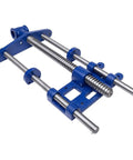 Front Vise For Woodworking, 10 Inch Woodworker Vise With Cast Iron Body and Solid Steel Main Screw, angled view of vise components