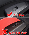 Comparison of fit for Four Piece Carbon Fiber Color Door Window Control Panel Cover Trim For Hyundai Elantra 2017-2020