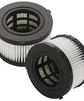 Replacement Vacuum Filter 2 Pack For DC5151H DC515 DCV517 Wet Dry Vacuum, showing dual filters with black lids and pleated design