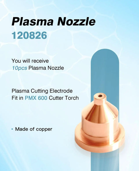 600 Plasma Cutter Electrode And Tip Replacement Kit 25 Pieces Includes 120573 Electrode, 120826 Tip Nozzle, And 120828 Drag Shield Caps For PWMax 600 Torch Replacement Parts