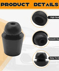 Tough As Nails Rubber Door Buffer Pads 10 Pack Auto Front Rear Shock Absorber Cushions, black rubber impact absorber for easy installation.
