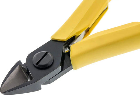 Square Cutter With Oval Head Flush 8161 for precise clean cuts in metal and wood, shown with ergonomic yellow grips.