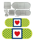Happy Birthday Balloons Metal Cutting Dies For Card Making And Scrapbooking Die Cuts Set With Background Embossing Templates Punch Template And DIY Album Decor Durable Carbon Steel Reusable 5.5x11.5cm.