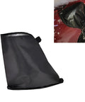 Magnetic EV Charger Port Cover Seals Firmly Against Snow UV Dust and Road Grime Built Like a Tank Hella Tough Polyester in use on EV.