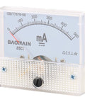 Analog DC Ammeter 0-500mA Panel Meter With 85C1 Dial, 2.5 Class Accuracy, showing precise current monitoring scale.
