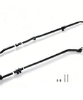 Jeep Wrangler Front Steering Linkage Adjusting Sleeve Drag Link Tie Rod Suspension Kit Heavy Duty Upgrade For 2007 2017 JK And 2018 3.6L 3.8L Replaces DS800982A black steering linkage kit with tie rods and adjusting sleeves