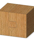 Close-up of flat interlocking joint made using Straight Tongue And Groove Router Bit Set One And One Quarter Inch Diameter One Half Inch Shank