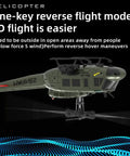 UH Huey RC Helicopter For Grownups Brushless Motor Flybarless Six Axis Gyro Altitude Hold And 3D Inverted Flight