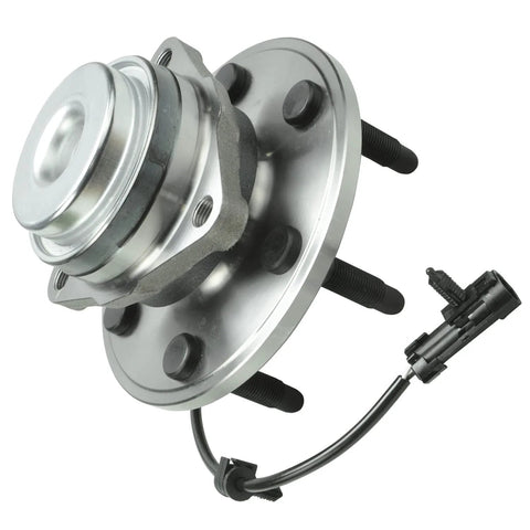 Beefy 2WD Front Wheel Bearing Hub Assembly Pair For Chevy Suburban Tahoe Yukon Escalade Express Savana 1500 2500 6 Bolt ABS Sensor Wire 3 Bolt Triangular Flange Front Replacement Kit