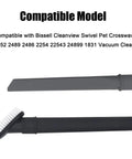 Crevice Tool Dust Brush For Crosswave Cleanview And Eureka Vacuums No Tools Needed Easy Snap In Replacement Accessory For Pet Hair And Tight Corners Compatible With 2252 2489 2486 2254 22543 24899 1831 And NEU181A NEU182A, gray crevice tool with brush head