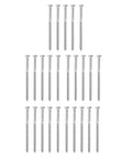 Beefy Stainless Steel Half Thread Wood Hex Lag Screws M6 X 100mm Self Tapping For Carpentry No Pre Drill Needed High Hardness