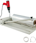 Heavy Duty 18 Inch Shrink Wrap Sealer And I Bar Shrink Wrap Machine With 530W Heat Gun For PVC And POF Film, iron construction