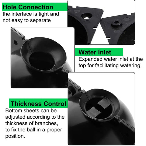 Air Layering Propagation Kit With Zip Ties And No Fuss Reusable Grafting Ball Pods For Fast Plant Rooting And Easy Install Clear Transparent Ball Grafting Boxes Medium Size For Garden And Indoor Use