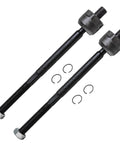 Front Wheel Hub And Bearing Assembly Kit With Inner And Outer Tie Rods, Sway Bar Links, And Lower Ball Joints For Ford Ranger And Mazda B4000 1998 To 2000 4WD ABS 10 Piece Replacement Set - close-up of tie rods