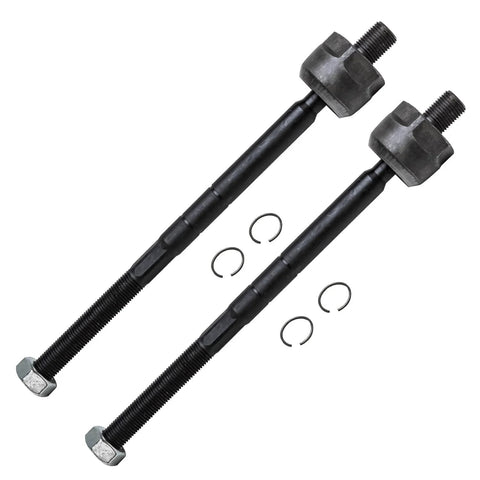 Front Wheel Hub And Bearing Assembly Kit With Inner And Outer Tie Rods, Sway Bar Links, And Lower Ball Joints For Ford Ranger And Mazda B4000 1998 To 2000 4WD ABS 10 Piece Replacement Set - close-up of tie rods