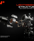 Exploded view of Front Windshield Wiper Motor For Chevy Spark 2013 Through 2016 showcasing lightweight structure.