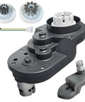 24V RS555 High Torque 40000RPM Motor Gearbox Upgrade For Ride On Toys shown with steel gears and composite housing