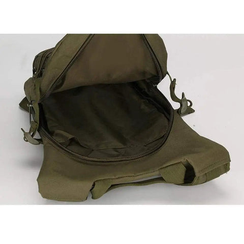 Open Army Green Camouflage Rucksack Backpack for Men and Women, Oxford Fabric Hiking Pack With 42x21x21 cm Size