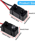 High Speed Infrared Break Beam Sensor Set Of Four With Five Millimeter LEDs Counting Module shown with measurements