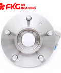 Front view of Front Hub Assembly Set of 2 for Impala Allure Aurora Bonneville LeSabre Century Seville 5-Lug with ABS