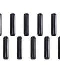 Three Quarter Inch Black Painted Iron Pipe Six Inch Length Nipple Pack Of Ten For DIY Furniture Shelving Decor Heavy Duty Metal Pipe Fittings With Threaded Ends Black Finish