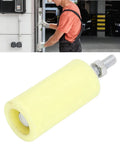 Slide Gate Guide Post Roller With Hard Nylon Wheel, Heavy Duty, Built To Last, Rolling Door Guider Support Assembly shown detached.