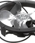 OEM 230V Fan Assembly With Blade For Commercial Refrigeration Units Replacement Part For 161117 ECD0303 shown from side angle
