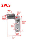 Wealrit flip hinge damper, 2 pcs, 304 stainless steel with screws