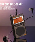 Grab And Go Portable Shortwave Radio With SSB And Full Band Coverage AM FM SW CB VHF UHF WX AIR NOAA Weather Alerts displayed