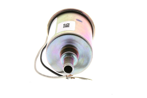 GM Genuine Parts EP42S Fuel Pump Replacement shown in a cylindrical metal form with wiring, designed for GM cars and trucks.