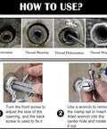 How to use Stripped Screw Extractor Kit With Allen Wrenches For Broken Bolts Faucets And Pipes One Half Inch And Three Quarter Inch Easy Out Broken Screw Removal Tool For Handy DIY Friendly Quick Painless Repairs