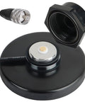 NMO Antenna Mount Magnetic Base 90mm With PL259 Connector 16.4ft Coax Cable Dust Cover Cap for radio antennas kit