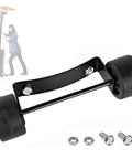 Eyoloty universal patio heater wheel kit with dual wheels and black mounting bracket for tall propane heaters