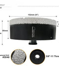 Diamond Core Drill Bits 6 Inch Porcelain Tile Ceramic Marble Brick Vacuum Brazed Hole Saw 152mm Pro Grade Dry And Wet