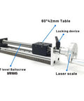 Pro Grade Manual Linear Rail Guide Stage With 4 Inch Travel, 100mm Platform, 0.02mm Repeatability, SFU1605 Ballscrew, XY Axis Positioning Table