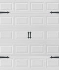 Magnetic Carriage Style Garage Door Accent Trim Hardware Kit With Four 16 Inch Hinges And Two 12 Inch Handles Easy No Drill Install Repositionable